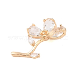 Латунь стекло кулоны&nbsp;KK-B100-041G-03