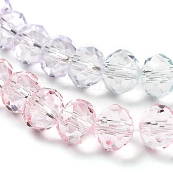 Прозрачные окрашенные стеклянные бусины&nbsp;X1-DGLA-A034-T8mm-A23