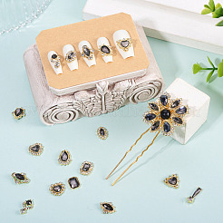 48 шт. 12 стиля кабошонов из сплава со стразами MRMJ-TA0001-45D