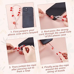 Ремешки для мобильных телефонов из акрила&nbsp;HJEW-GO00071