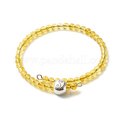 Рейки кристалл натуральный смешанный камень бусины браслет для девочек женщин&nbsp;BJEW-JB06802