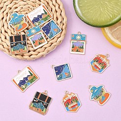 12шт 6 стиля подвески из сплава с эмалью&nbsp;FIND-YW0007-73