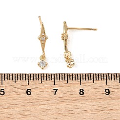 Pendientes colgantes de latón con micro circonitas cúbicas de Shegrace&nbsp;XGRQ4N692-723G