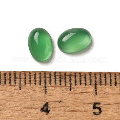 Natürlich gefärbte und erhitzte grüne Onyx-Achat-Cabochons&nbsp;G-F605E-14B