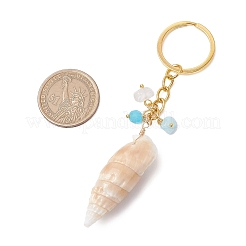Брелки-подвески из натуральных ракушек&nbsp;KEYC-JKC01094-01