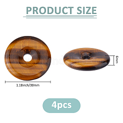 Подвески из натурального тигрового глаза G-FH0002-67A