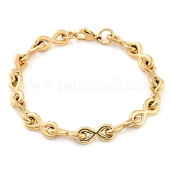 Bracelets à maillons infinis en acier inoxydable 304 pour femmes et hommes&nbsp;BJEW-F488-53D-G