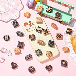 Кабошоны из смолы 42шт 21 цветов&nbsp;RESI-CJ0005-05