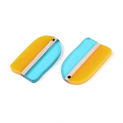 Подвески из прозрачной смолы и дерева RESI-T057-81