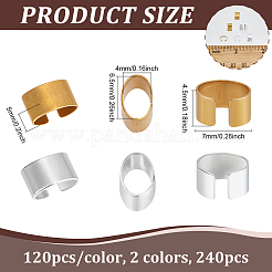 240 шт. 2 стильные манжеты из сплава для волос FIND-PH0026-89