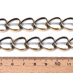 Chapelets de perles en verre électroplaqué&nbsp;X-EGLA-T021-23B