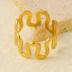 Геометрические регулируемые кольца-манжеты из нержавеющей стали 304 для женщин&nbsp;WL5945-2