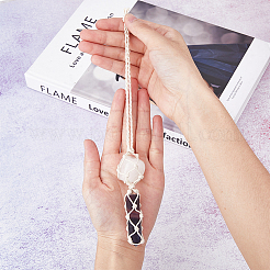 Подвеска из натурального флюорита и натурального кварца&nbsp;HJEW-PH01829