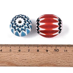 Handgefertigte Millefiori-Glas-Unterlegscheibe-Perlen&nbsp;LA-N002-36B