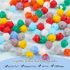 1800pcs 10 couleurs brins de perles de verre opaques de couleur unie&nbsp;GLAA-SZ0001-84