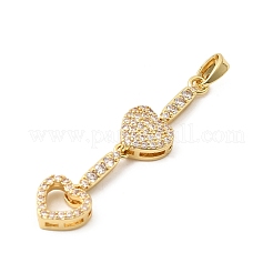 Латунные микро проложить кубического циркония подвески&nbsp;LS-KK-C164-01A-G