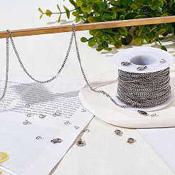 Наборы для изготовления цепочек из нержавеющей стали 304&nbsp;DIY-BBC0002-51