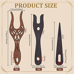 2шт 2 стиля деревянный вязальный станок плексер&nbsp;DIY-BC0015-94