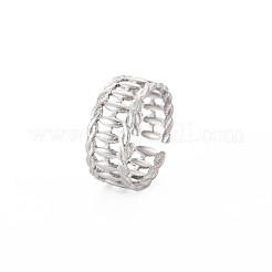 Кольцо-манжета овальной формы из нержавеющей стали 304 RJEW-S405-154P