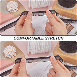 Нейлоновая шифоновая эластичная кружевная отделка OCOR-WH0082-159C