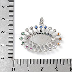 Стойка покрытие латунь микропаве кубический цирконий с эмалевыми подвесками&nbsp;KK-G515-46P