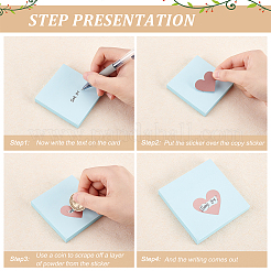 Рулоны с наклейкой для паролей с пленкой с покрытием&nbsp;STIC-WH0003-003A