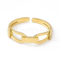 Ионное покрытие(ip) 304 нержавеющая сталь манжета кольцо для женщин&nbsp;RJEW-C060-40G