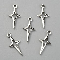 合金のチベット風チャーム  中空スター  アンティークシルバー  23x10.5x2mm  穴：1.6mm&nbsp;FIND-CJC0007-06