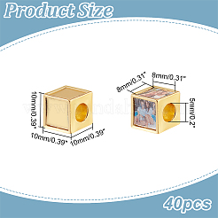 40 шт. оправа для кабошонов из сплава FIND-PH0010-22G