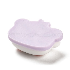 Кабошоны из непрозрачной смолы на тему животных RESI-E048-01A