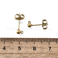 Фурнитура для сережек-гвоздиков из нержавеющей стали 304 STAS-H233-31G