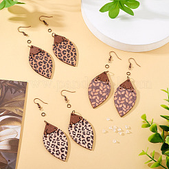 Наборы для самостоятельного изготовления сережек-подвесок в виде конского глаза&nbsp;DIY-TA0012-30