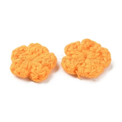 Pfirsichblüte handgemachte gehäkelte Baumwolle Ornament Accessoires&nbsp;AJEW-WH0326-53D