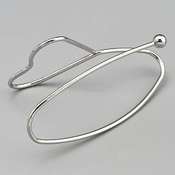 Железные браслеты-манжеты для женщин&nbsp;BJEW-WH0041-06P