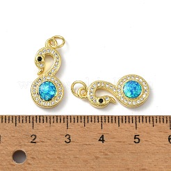 Ottone micro spianare pendenti zirconi&nbsp;KK-A197-13G