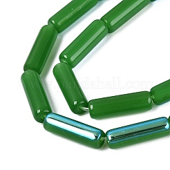 Galvanisierte imitatorische Jade Glasperlen Stränge&nbsp;EGLA-Q132-02A-D05