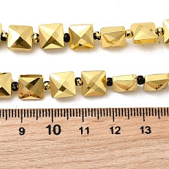 Стеклянные бусины с гальваническим покрытием &nbsp;EGLA-F166-07