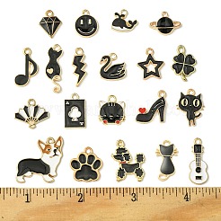 20шт 20 стиля подвески из сплава с эмалью&nbsp;ENAM-FS0001-73B