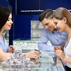 Квадратные картонные коробки ювелирные изделия&nbsp;LS-CON-WH0092-46