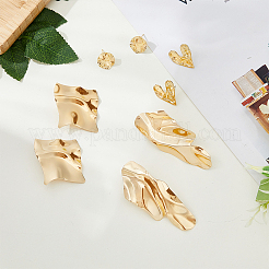 4 пара сережек-гвоздиков из сплава 4 стилей&nbsp;EJEW-FI0001-61