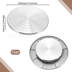 Алюминиевый двухсторонний поворотный круг для керамического скульптурного круга&nbsp;TOOL-WH0816-005P-03