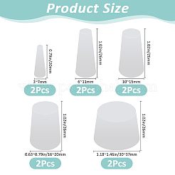 10 шт. 5-х стилевая силиконовая коническая заглушка&nbsp;FIND-FH0016-86