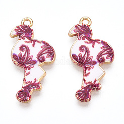 Подвески из сплава светлого золота с принтом&nbsp;ENAM-N056-210G