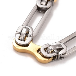 Collier à maillons ovales en acier inoxydable 304 avec placage sous vide PVD&nbsp;STAS-E160-15GP