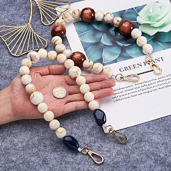 2 шт. 2 стиля пшеничные и старые кружевные акриловые бусины ремешок для сумки FIND-GN0001-04