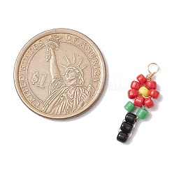 Стеклянные подвески из бисера&nbsp;PALLOY-JF02992