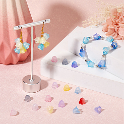 500 шт. 10-х цветные двухцветные акриловые колпачки для бусин MACR-SC0001-68