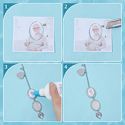 3 пакет 3 стиля наборы для изготовления овальных подвесных украшений из цинкового сплава своими руками&nbsp;AJEW-ME0001-30