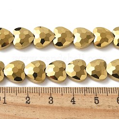 Стеклянные бусины с гальваническим покрытием  EGLA-L045-D-FP02