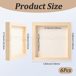 Bricolage enfants décoration en bois cadre photo en argile&nbsp;WOOD-WH20008-07I